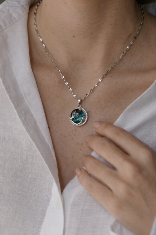 Kozmos Galaksi & Hilal Çelik Kolye